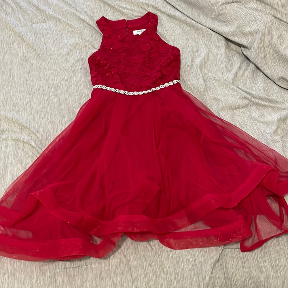kids red dress